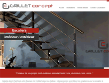 Tablet Screenshot of grilletconcept.com